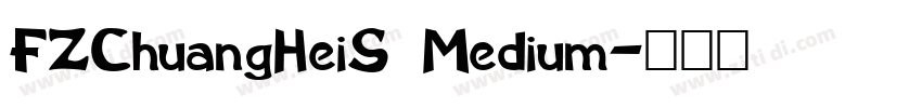 FZChuangHeiS Medium字体转换